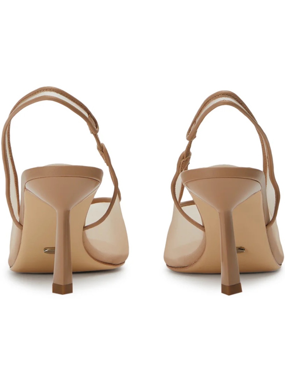Tony Bianco Nude Pointed-Toe Slingback Heels - Picture 3 of 3